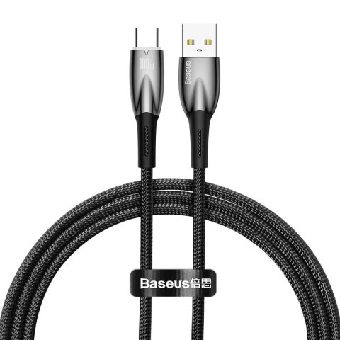 Ringke Baseus Glimmer Series kabel do szybkiego ładowania USB-A - USB-C 100W 480Mb/s 1m czarny Ringke Baseus Glimmer Series kabel do szybkiego ładowania USB-A - USB-C 100W 480Mb/s 1m czarny
