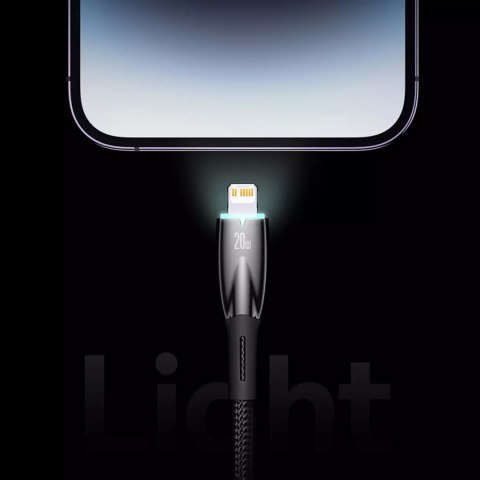 Ringke Baseus Glimmer Series kabel do szybkiego ładowania USB-A - USB-C 100W 480Mb/s 1m czarny Ringke Baseus Glimmer Series kabel do szybkiego ładowania USB-A - USB-C 100W 480Mb/s 1m czarny