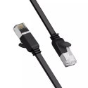 UGreen Kabel UGREEN płaski przewód internetowy sieciowy Ethernet patchcord RJ45 Cat 6 UTP 1000 Mbps 5 m czarny (NW101 50187)