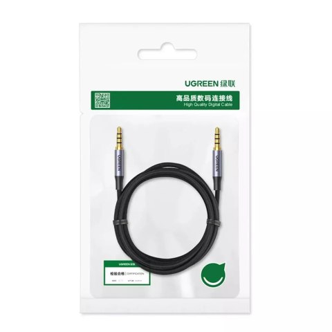 UGreen Kabel UGREEN przewód AUX mini jack 3.5mm - mini jack 3,5mm 3m czarny (AV183) UGreen Kabel UGREEN przewód AUX mini jack 3.5mm - mini jack 3,5mm 3m czarny (AV183)