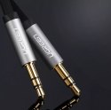 UGreen Płaski kabel UGREEN przewód audio AUX 3,5 mm mini jack 5m srebrny (10729)