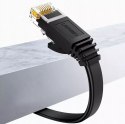 UGreen Płaski kabel sieciowy UGREEN LAN Ethernet Cat. 6 0,5m czarny (NW102)