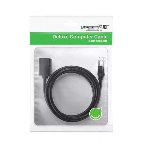UGreen Przedłużacz UGREEN kabel internetowy Ethernet RJ45 Cat 6 FTP 1000 Mbps 2 m czarny (NW112 11281) UGreen Przedłużacz UGREEN kabel internetowy Ethernet RJ45 Cat 6 FTP 1000 Mbps 2 m czarny (NW112 11281)