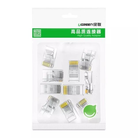 UGreen Wtyczka UGREEN złączka końcówka RJ45 8P8C Cat 6 przezroczysty (50961) UGreen Wtyczka UGREEN złączka końcówka RJ45 8P8C Cat 6 przezroczysty (50961)