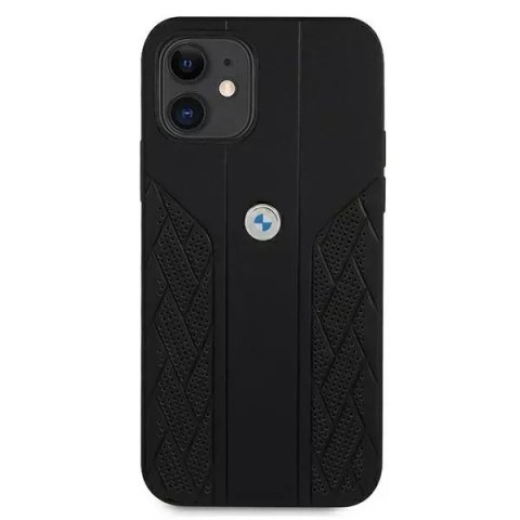 BMW Etui BMW BMHCP12SRSPPK do iPhone 12 mini 5,4" hardcase Leather Curve Perforate czarny/black BMW Etui BMW BMHCP12SRSPPK do iPhone 12 mini 5,4" hardcase Leather Curve Perforate czarny/black