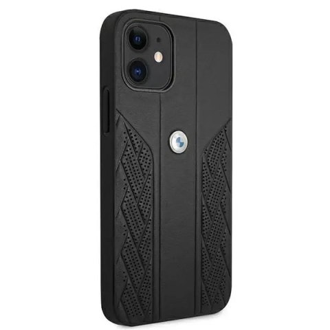 BMW Etui BMW BMHCP12SRSPPK do iPhone 12 mini 5,4" hardcase Leather Curve Perforate czarny/black BMW Etui BMW BMHCP12SRSPPK do iPhone 12 mini 5,4" hardcase Leather Curve Perforate czarny/black