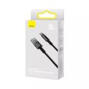 Baseus Baseus Tungsten Gold kabel USB-A - USB-C 480Mb/s 100W 1m czarny (CAWJ000001)