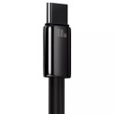 Baseus Baseus Tungsten Gold kabel USB-A - USB-C 480Mb/s 100W 1m czarny (CAWJ000001)