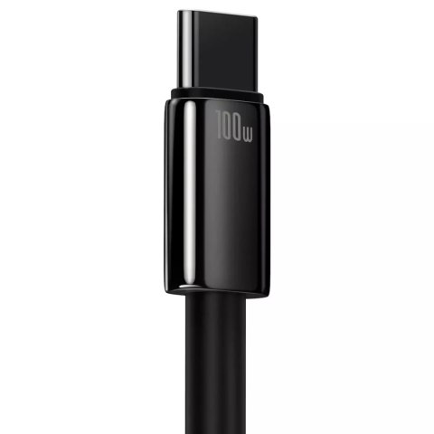 Baseus Baseus Tungsten Gold kabel USB-A - USB-C 480Mb/s 100W 1m czarny (CAWJ000001) Baseus Baseus Tungsten Gold kabel USB-A - USB-C 480Mb/s 100W 1m czarny (CAWJ000001)