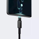 Baseus Baseus Tungsten Gold kabel USB-A - USB-C 480Mb/s 100W 1m czarny (CAWJ000001)
