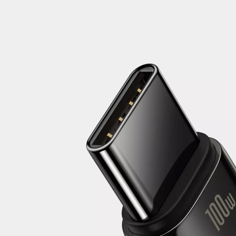 Baseus Baseus Tungsten Gold kabel USB-A - USB-C 480Mb/s 100W 1m czarny (CAWJ000001) Baseus Baseus Tungsten Gold kabel USB-A - USB-C 480Mb/s 100W 1m czarny (CAWJ000001)