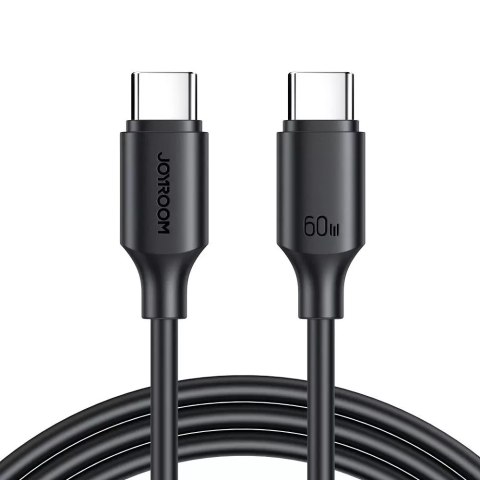 Joyroom Joyroom kabel USB-C - USB-C 480Mb/s 60W 1m czarny (S-CC060A9) Joyroom Joyroom kabel USB-C - USB-C 480Mb/s 60W 1m czarny (S-CC060A9)