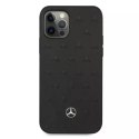 Mercedes Etui Mercedes MEHCP12LPSQBK do iPhone 12 Pro Max 6,7" czarny/black hardcase Leather Stars Pattern