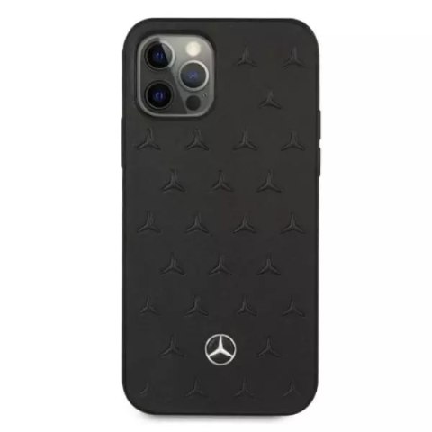 Mercedes Etui Mercedes MEHCP12LPSQBK do iPhone 12 Pro Max 6,7" czarny/black hardcase Leather Stars Pattern Mercedes Etui Mercedes MEHCP12LPSQBK do iPhone 12 Pro Max 6,7" czarny/black hardcase Leather Stars Pattern