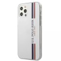 U.S. Polo Etui na telefon US Polo USHCP12LPCUSSWH do Apple iPhone 12 Pro Max biały/white Tricolor Collection