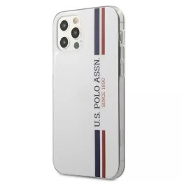 U.S. Polo Etui na telefon US Polo USHCP12LPCUSSWH do Apple iPhone 12 Pro Max biały/white Tricolor Collection