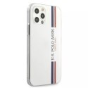 U.S. Polo Etui na telefon US Polo USHCP12LPCUSSWH do Apple iPhone 12 Pro Max biały/white Tricolor Collection