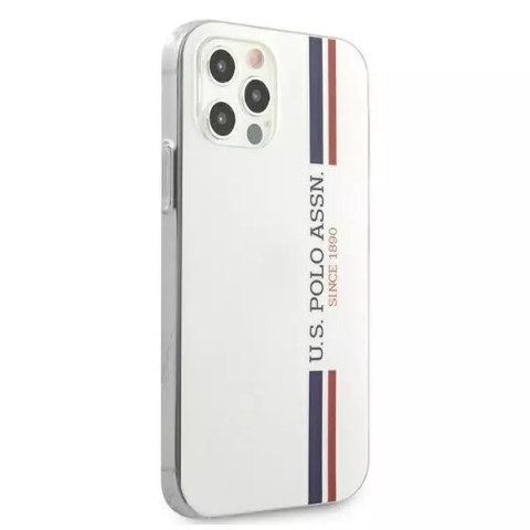 U.S. Polo Etui na telefon US Polo USHCP12LPCUSSWH do Apple iPhone 12 Pro Max biały/white Tricolor Collection U.S. Polo Etui na telefon US Polo USHCP12LPCUSSWH do Apple iPhone 12 Pro Max biały/white Tricolor Collection