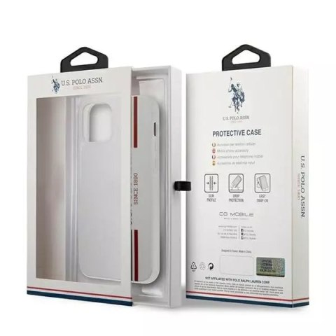 U.S. Polo Etui na telefon US Polo USHCP12LPCUSSWH do Apple iPhone 12 Pro Max biały/white Tricolor Collection U.S. Polo Etui na telefon US Polo USHCP12LPCUSSWH do Apple iPhone 12 Pro Max biały/white Tricolor Collection