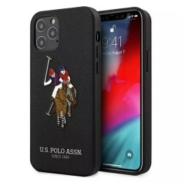 U.S. Polo Etui na telefon US Polo USHCP12LPUGFLBK do Apple iPhone 12 Pro Max czarny/black Polo Embroidery Collection