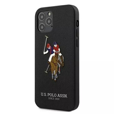 U.S. Polo Etui na telefon US Polo USHCP12LPUGFLBK do Apple iPhone 12 Pro Max czarny/black Polo Embroidery Collection U.S. Polo Etui na telefon US Polo USHCP12LPUGFLBK do Apple iPhone 12 Pro Max czarny/black Polo Embroidery Collection