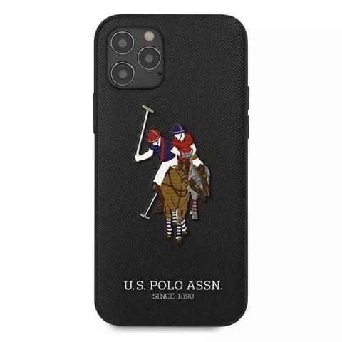 U.S. Polo Etui na telefon US Polo USHCP12LPUGFLBK do Apple iPhone 12 Pro Max czarny/black Polo Embroidery Collection U.S. Polo Etui na telefon US Polo USHCP12LPUGFLBK do Apple iPhone 12 Pro Max czarny/black Polo Embroidery Collection