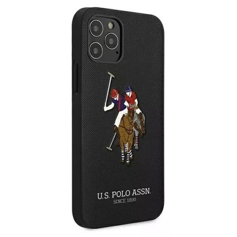 U.S. Polo Etui na telefon US Polo USHCP12LPUGFLBK do Apple iPhone 12 Pro Max czarny/black Polo Embroidery Collection U.S. Polo Etui na telefon US Polo USHCP12LPUGFLBK do Apple iPhone 12 Pro Max czarny/black Polo Embroidery Collection
