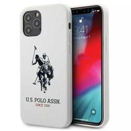 U.S. Polo Etui na telefon US Polo USHCP12LSLHRWH do Apple iPhone 12 Pro Max biały/white Silicone Collection