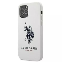 U.S. Polo Etui na telefon US Polo USHCP12LSLHRWH do Apple iPhone 12 Pro Max biały/white Silicone Collection