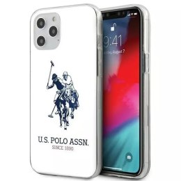 U.S. Polo Etui na telefon US Polo USHCP12LTPUHRWH do Apple iPhone 12 Pro Max biały/white Shiny Big Logo