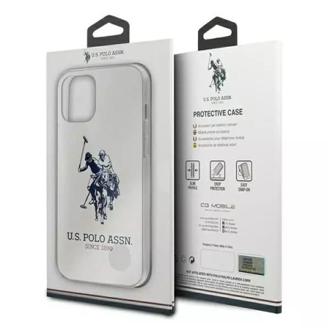 U.S. Polo Etui na telefon US Polo USHCP12LTPUHRWH do Apple iPhone 12 Pro Max biały/white Shiny Big Logo U.S. Polo Etui na telefon US Polo USHCP12LTPUHRWH do Apple iPhone 12 Pro Max biały/white Shiny Big Logo