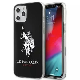 U.S. Polo Etui na telefon US Polo USHCP12LTPUHRWH do Apple iPhone 12 Pro Max czarny/black Shiny Big Logo