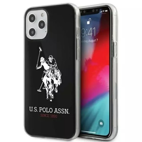 U.S. Polo Etui na telefon US Polo USHCP12LTPUHRWH do Apple iPhone 12 Pro Max czarny/black Shiny Big Logo