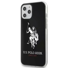 U.S. Polo Etui na telefon US Polo USHCP12LTPUHRWH do Apple iPhone 12 Pro Max czarny/black Shiny Big Logo