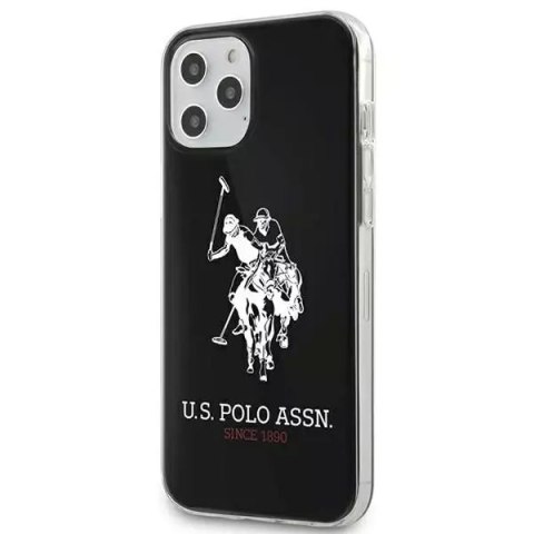 U.S. Polo Etui na telefon US Polo USHCP12LTPUHRWH do Apple iPhone 12 Pro Max czarny/black Shiny Big Logo U.S. Polo Etui na telefon US Polo USHCP12LTPUHRWH do Apple iPhone 12 Pro Max czarny/black Shiny Big Logo