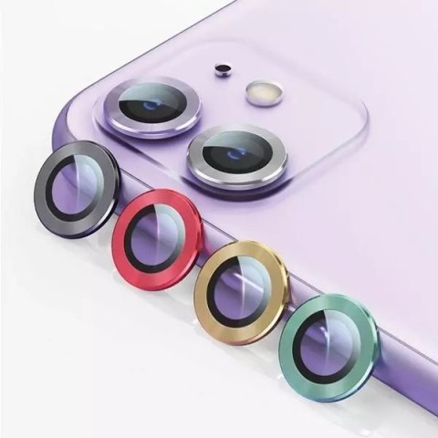 Usams Osłona aparatów USAMS Camera Lens Glass do iPhone 11 metal ring BH572JTT06 (US-BH572) żółty/yellow