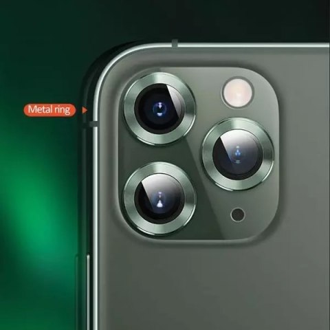 Usams Osłona aparatów USAMS Camera Lens Glass do iPhone 11 metal ring BH572JTT06 (US-BH572) żółty/yellow Usams Osłona aparatów USAMS Camera Lens Glass do iPhone 11 metal ring BH572JTT06 (US-BH572) żółty/yellow