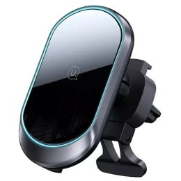 Usams Uchwyt samochodowy do telefonu indukcyjny USAMS Magnetyczny Wireless Charging 15W do kratki went. CD182ZJ01 (US-CD182) czarny/bl