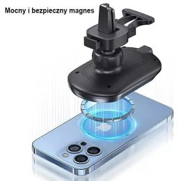 Usams Uchwyt samochodowy do telefonu indukcyjny USAMS Magnetyczny Wireless Charging 15W do kratki went. CD182ZJ01 (US-CD182) czarny/bl