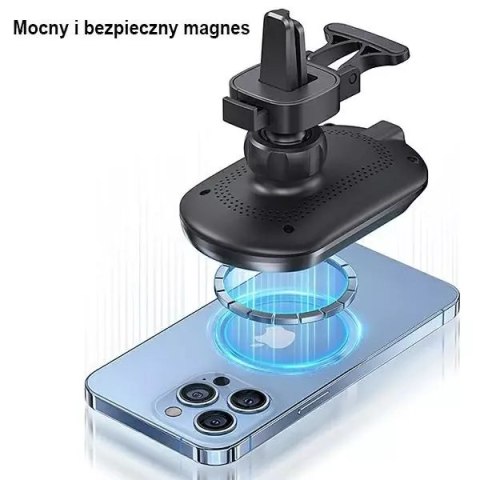 Usams Uchwyt samochodowy do telefonu indukcyjny USAMS Magnetyczny Wireless Charging 15W do kratki went. CD182ZJ01 (US-CD182) czarny/bl Usams Uchwyt samochodowy do telefonu indukcyjny USAMS Magnetyczny Wireless Charging 15W do kratki went. CD182ZJ01 (US-CD182) czarny/bl