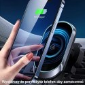 Usams Uchwyt samochodowy do telefonu indukcyjny USAMS Magnetyczny Wireless Charging 15W do kratki went. CD182ZJ01 (US-CD182) czarny/bl