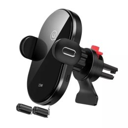 Usams Uchwyt samochodowy do telefonu indukcyjny USAMS US-CD132 15W Automatic do kratki went. CD132ZJ01 czarny/black