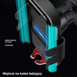 Usams Uchwyt samochodowy do telefonu indukcyjny USAMS US-CD133 10W Automatic do kratki went. Starod CD133ZJ01 czarny/black