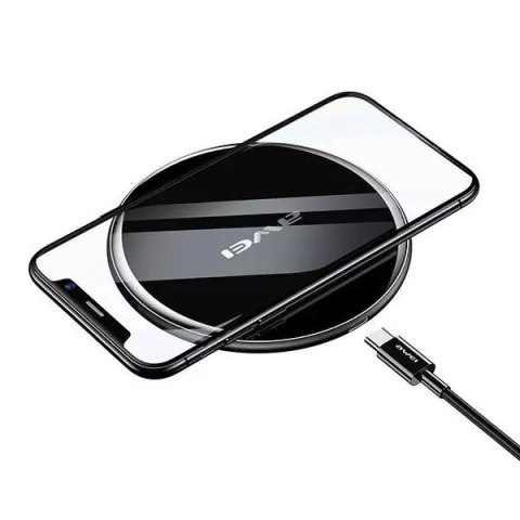 Awei AWEI ładowarka indukcyjna W8 10W czarny/black Awei AWEI ładowarka indukcyjna W8 10W czarny/black