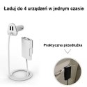 Awei AWEI ładowarka samochodowa C-400 9.6A 4xUSB High Speed biały/white