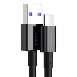 Baseus Baseus Superior kabel USB - USB Typ C 66 W (11 V / 6 A) Huawei SuperCharge SCP 1 m czarny (CATYS-01)