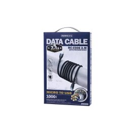 Remax Remax kabel USB - micro USB do ładowania i transmisji danych 2,4A 1m czarny (RC-C006)
