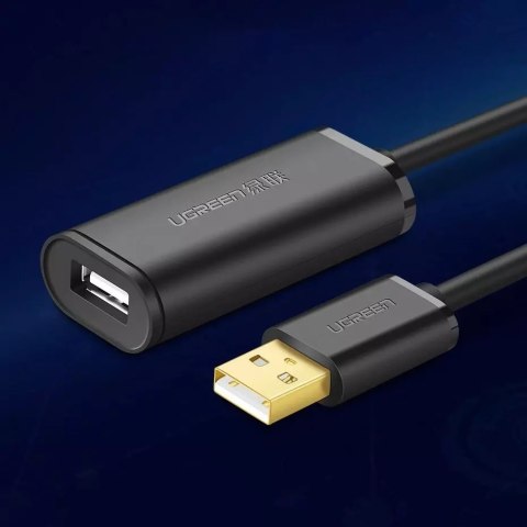 UGreen Kabel UGREEN aktywny przedłużacz USB 2.0 480 Mbps 5 m czarny (US121 10319) UGreen Kabel UGREEN aktywny przedłużacz USB 2.0 480 Mbps 5 m czarny (US121 10319)