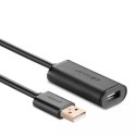 UGreen Kabel UGREEN aktywny przedłużacz USB 2.0 480 Mbps 5 m czarny (US121 10319)