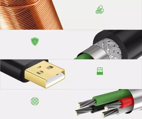 UGreen Kabel UGREEN aktywny przedłużacz USB 2.0 480 Mbps 5 m czarny (US121 10319) UGreen Kabel UGREEN aktywny przedłużacz USB 2.0 480 Mbps 5 m czarny (US121 10319)
